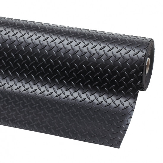 Waterproof Black Rubber Roll Anti-slip Fine ribbed rubber sheet