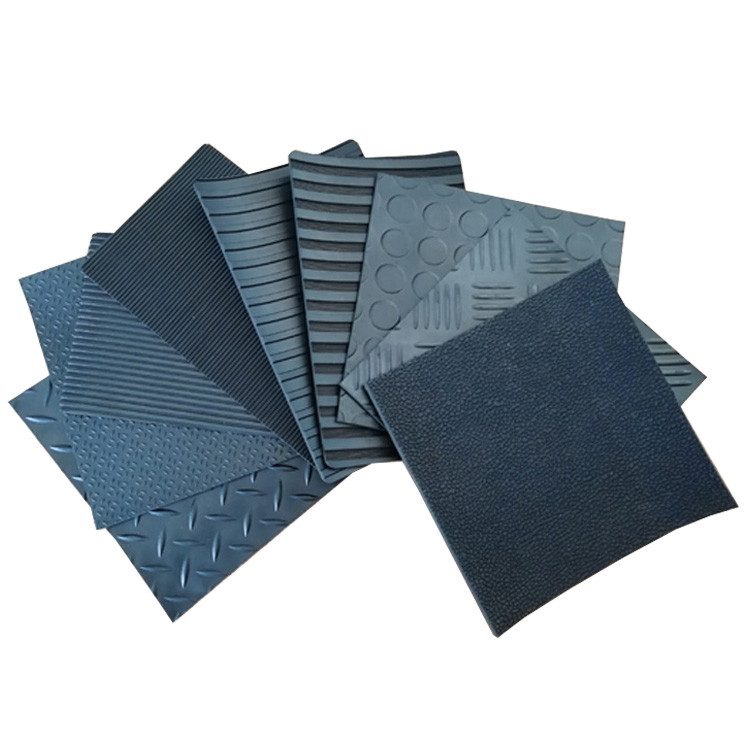 Waterproof Black Rubber Roll Anti-slip Fine ribbed rubber sheet