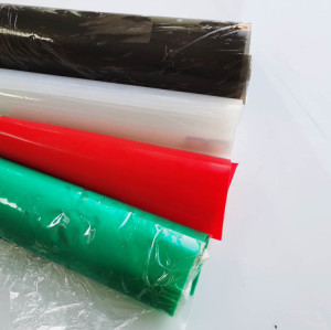 Translucence black green red thin silicone film sheet color
