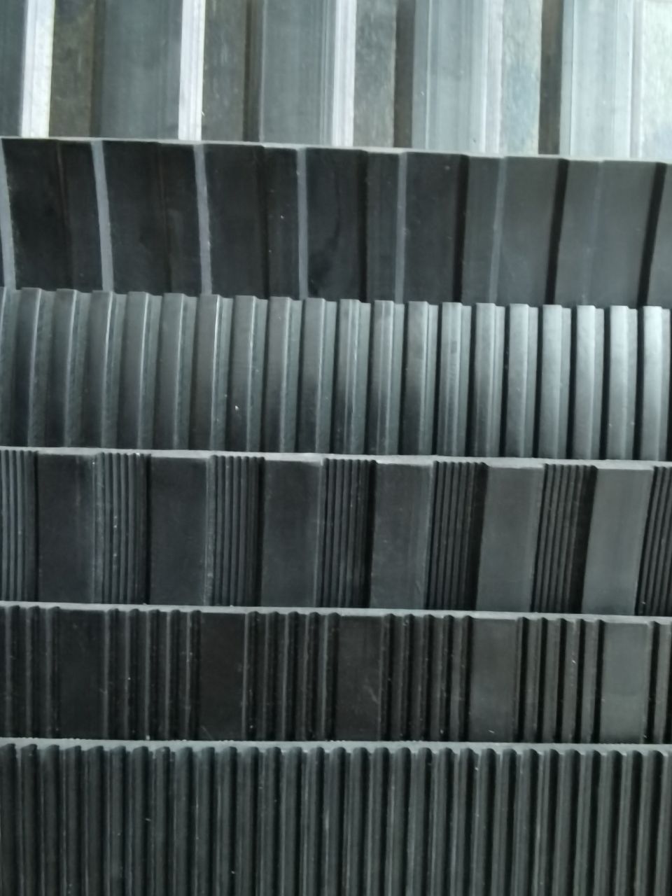 ribbed rubber mat