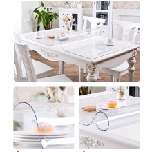 Crystal Clear Multi-Purpose  waterproof plastic roll PVC transparent Tablecloth Protective Cover