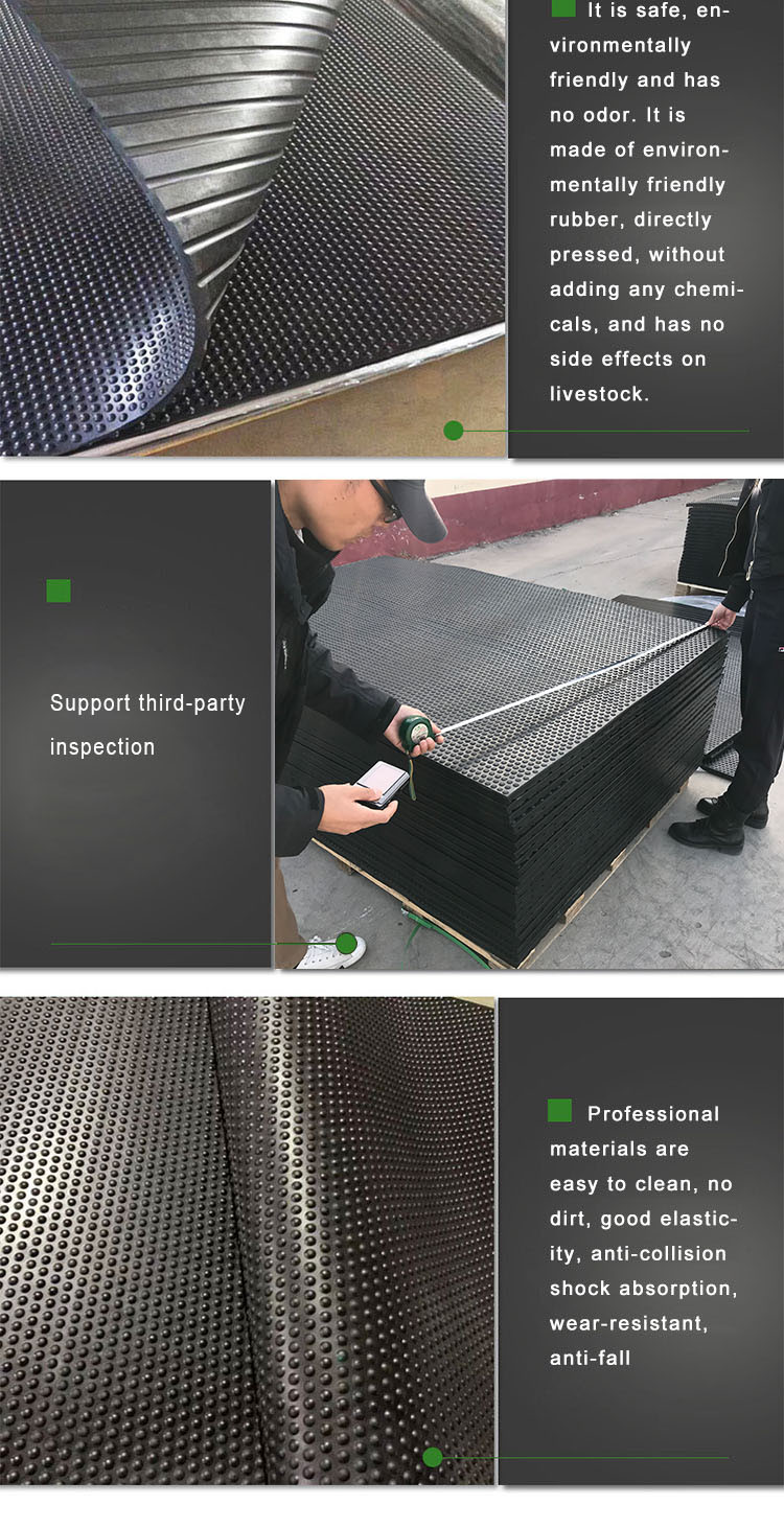 Easy to Clean Anti Slip Cow Mats Insulation Cow Mattress Horse Stall mat