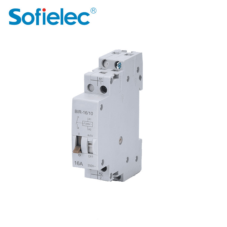 Din impulse latching relay, dual stable status, France hot selling, with CE CB, mini mechanical