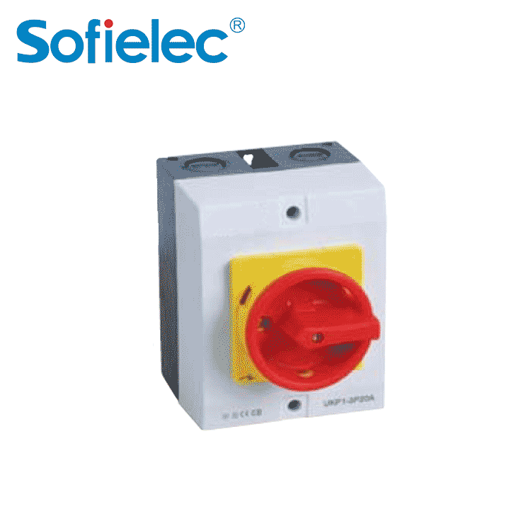 CE approved IP65 20A AC Rotary Isolator Switch