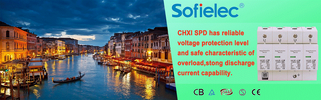 CHXI SPD has reliable voltage protection level and safe characteristic of overload,stong discharge current capability.