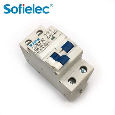 10kA JVL16-40 Factory price 1P+N 100ma rcbo circuit breaker with overload protection