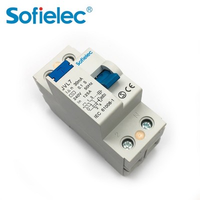6kA JVL7 240V Sofielec Magnetic 100A 125A RCCB 2P 4P, SEMKO,CB,CE approval, A,AC type Residual Current Circuit Breaker