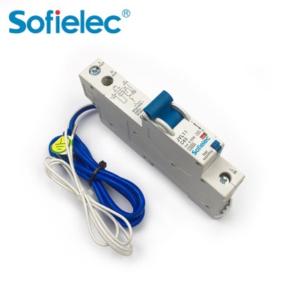 10kA JVL11 UK Mini hot sale 1pn 30ma 16amp rcbo circuit breaker