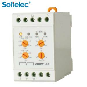 ZHRV1-08 Sofielec under over voltage control,cnc phase sequence module device relay
