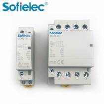 Sofielec 2 pole 4 pole 25a 2NO type 12V 24V coil AC DC series Magnetic contactor Modular