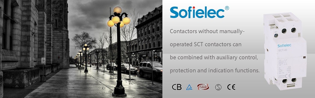 Contactors without manually-operated SCT contactors can be combined with auxiliary control, protection and indication functions.