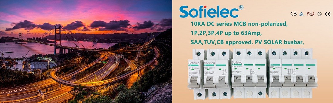 10KA DC series MCB non-polarized, 1P,2P,3P,4P up to 63Amp, SAA,TUV,CB approved. PV SOLAR busbar