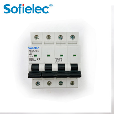 6kA SFM3-125 best quantity D16 types of miniature circuit breaker