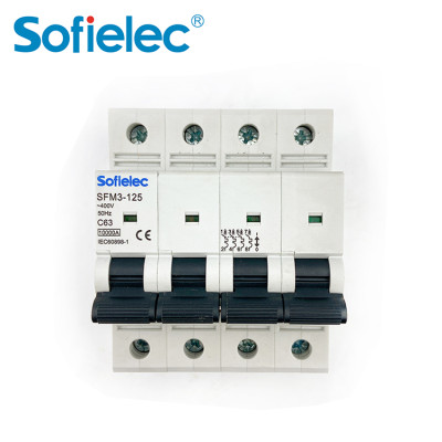 6kA SFM3-125 63A best quantity D16 types of miniature circuit breaker