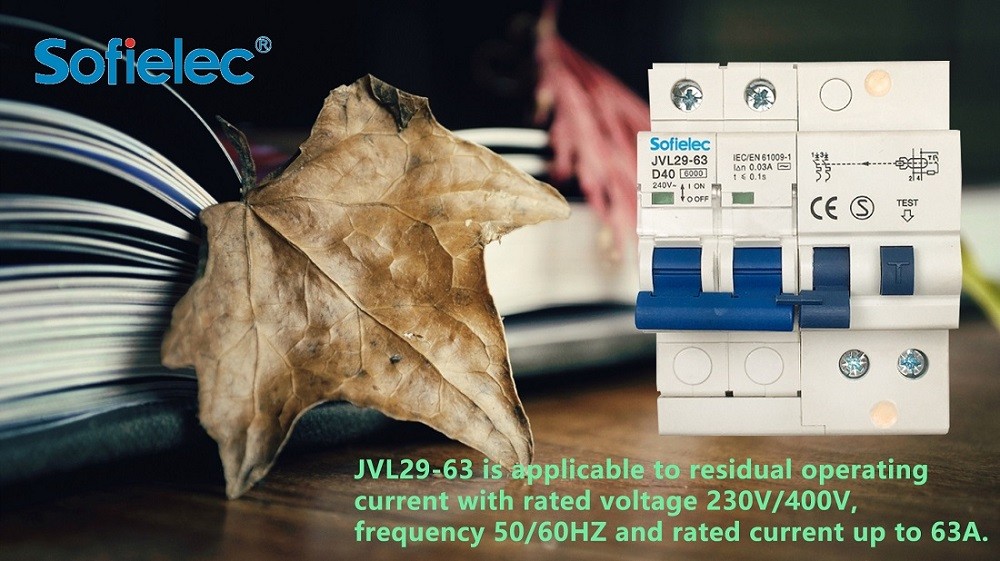 JVL29-63 is applicable to residual operating current with rated voltage 230V/400V,frequency 50/60HZ and rated current up to 63A.