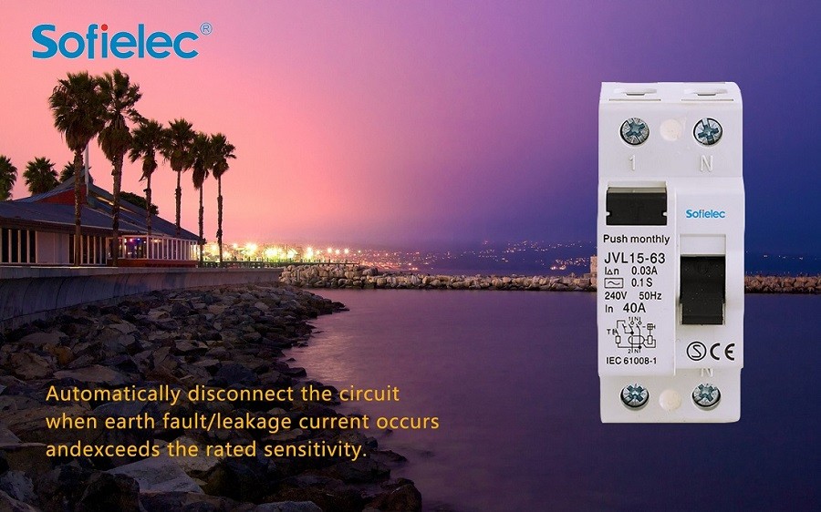 Automatically disconnect the circuit when earth fault/leakage current occurs andexceeds the rated sensitivity.