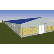 2019 New Design Prefab  Steel Structure Poultry House For Chicken Breeding