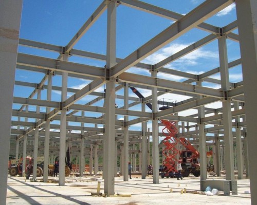 China manufacture prefabricated Steel structure building for super market hotel restaurant in Philippines
