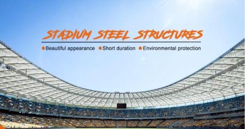 Prefab Steel Structure  For  Large-span Space Stadium  Hall