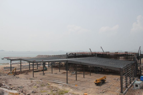 China  Galvanized Pre-Fabricated Steel Structure Workshop With Fast Construction in Malaysia