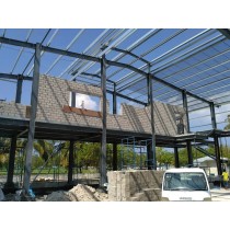 Multi Storey prefabricated Steel Structure Workshop factoryWith Warehouse Algeria Iraq Oman