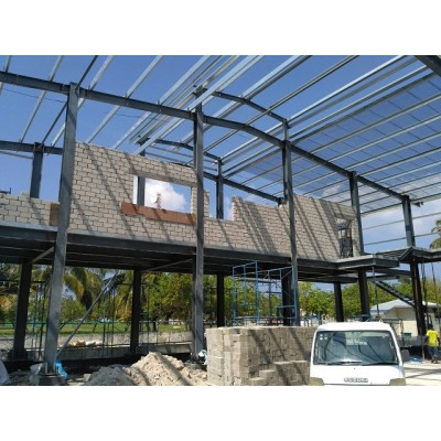 two story steel structure warehouse building