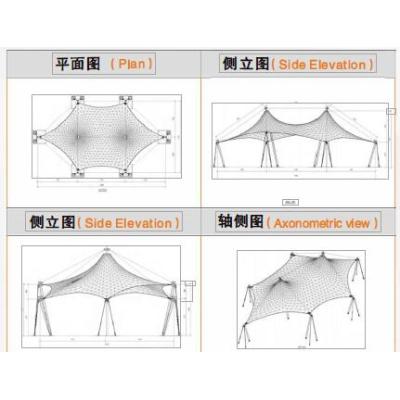 Good design structure membrane for seaside park zone