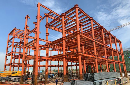 China design manufacture multi-storey prefabricated steel structure warehouse office hospital in Philippines