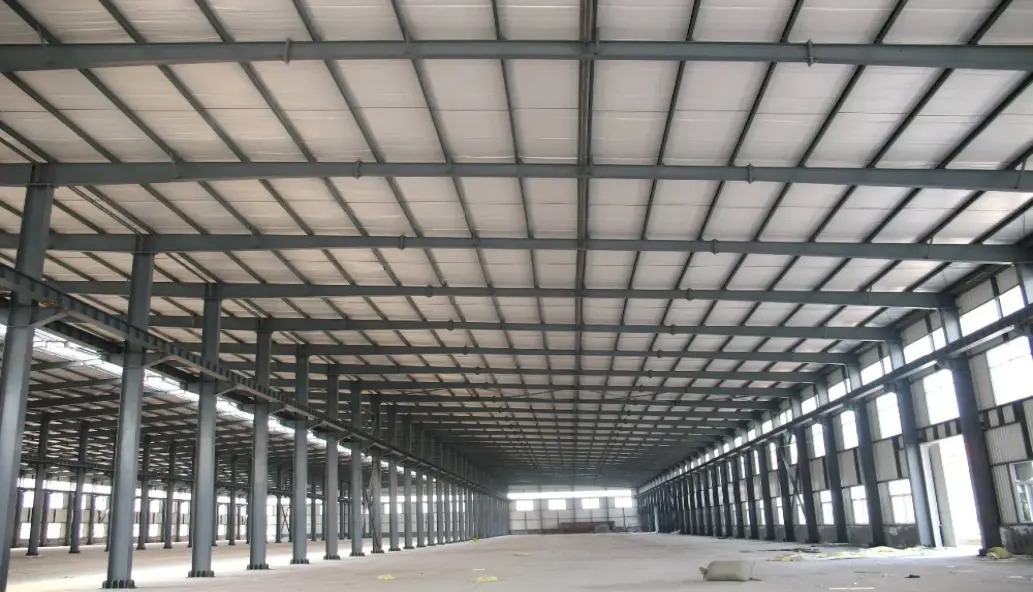 What is the process for constructing a steel structure building?