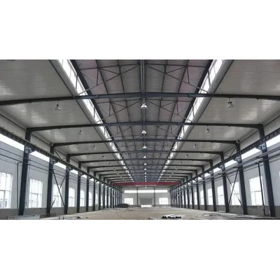 Africa low cost Double Storey prefabricated Steel Structure Workshop With Warehouse Office in Senegal Cote d'Ivoire Guinea Sierra Leone