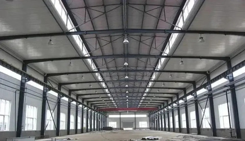 Africa low cost Double Storey prefabricated Steel Structure Workshop With Warehouse Office in Senegal Cote d'Ivoire Guinea Sierra Leone