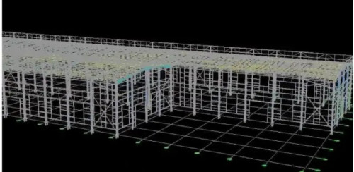 Africa low cost Double Storey prefabricated Steel Structure Workshop With Warehouse Office in Senegal Cote d'Ivoire Guinea Sierra Leone