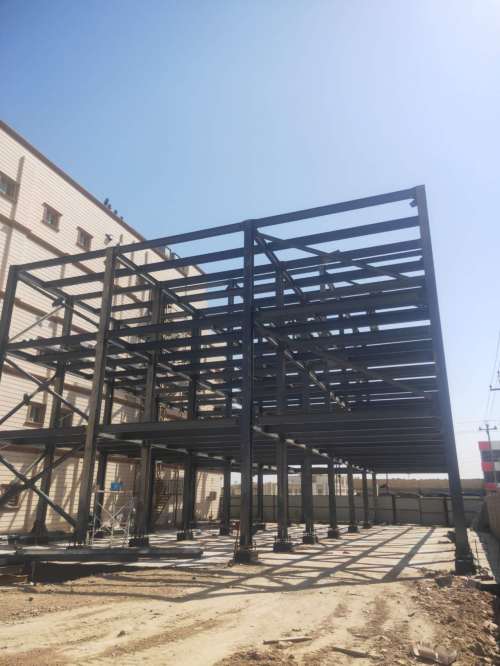 Iraq Saudi Saudi Arabia high rise commercial Prefabricated Steel Structure Building For Workshop warehouse office hotel hospital