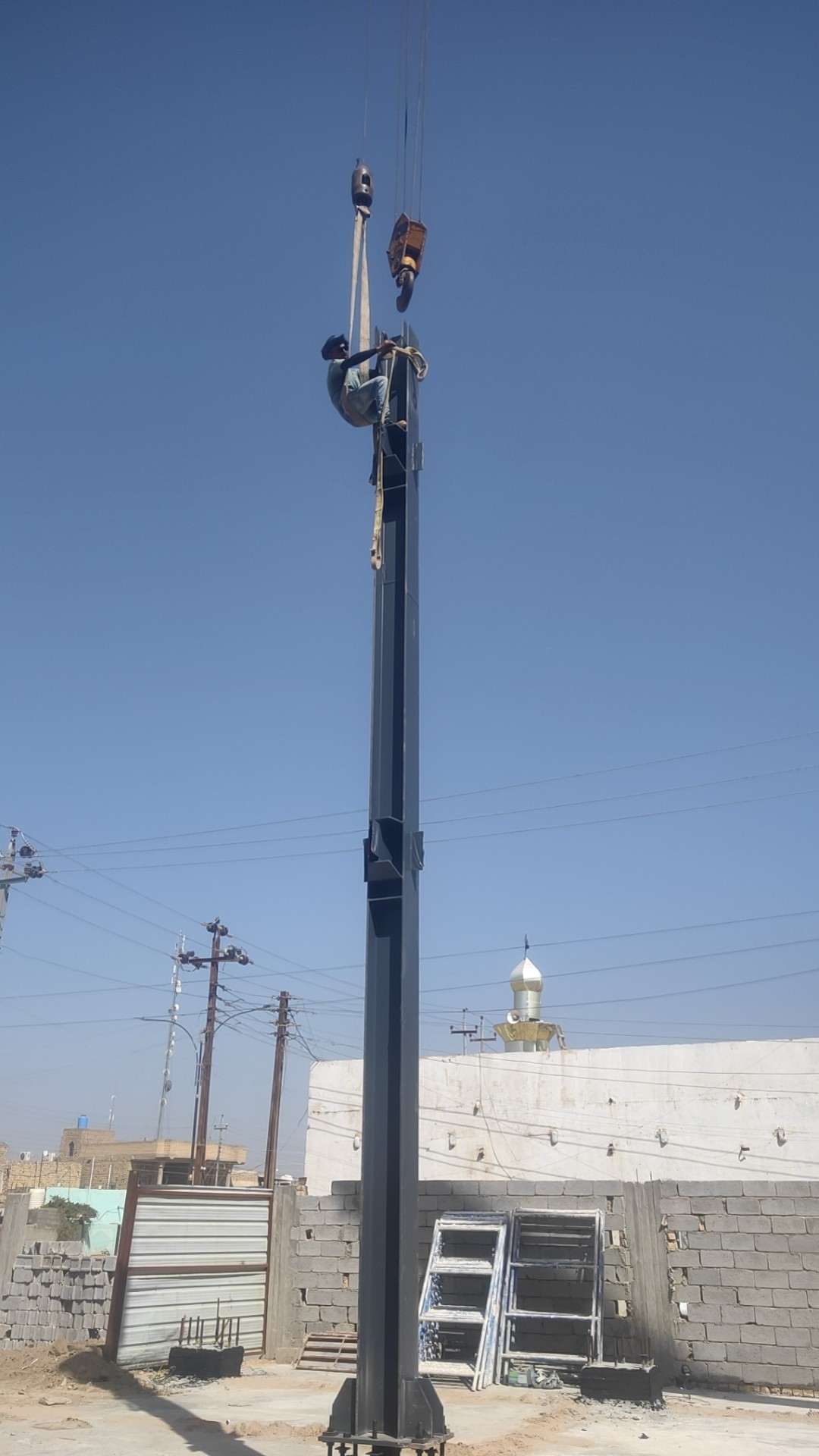 steel structure of building