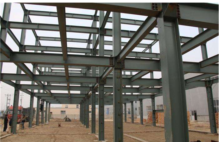 steel structure of building