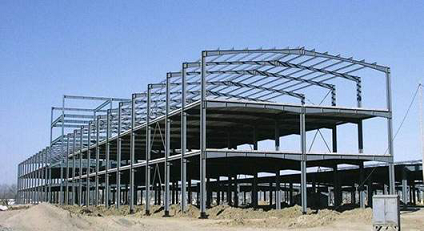 Sri lanka Fireproof  Multi-storey Prefabricated Steel Structure Building For Workshop