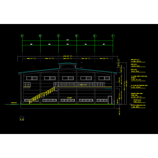 Tracking of Indonesia Prefabricated Steel Structure Workshop- Design Drawing