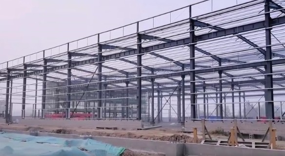 steel frame structure for warehouse