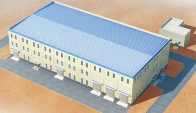 Multi Storey prefabricated Steel Structure Workshop factoryWith Warehouse Algeria Iraq Oman