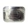 Food Grade Biodegradable Disposable Paper Plate with Silver Foil Round Rectangles