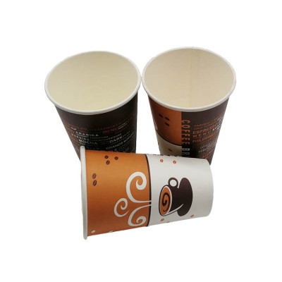 PLA  biodegradable disposable coffee cafe tea drinks paper cups