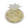 Disposable gold pineapple holiday party paper plates for decoration