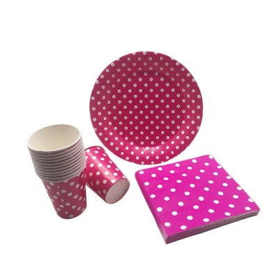 Birthday Holiday Food grade Party tableware set Supplies