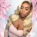 Wholesale Cheap Factory Price Cuticle Aligned Raw Virgin Hair 613 Body Wave Full Lace Wigs For Sale