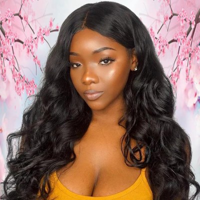 Wholesale Unprocessed Raw Human Virgin Hair Loose Deep Wave Density Full Lace Wigs For Women