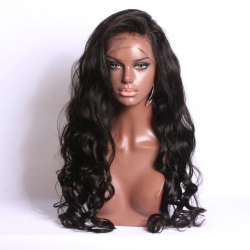 Wholesale Raw Human Virgin Brazilian Hair Loose Wave Full Lace Wigs