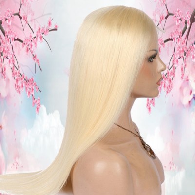 Wholesale Price Fast Shipping 613 Straight Pre Plucked Human Hair 360 Lace Wigs