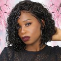 Cheap Short Curly Wigs For African American In Summer, Short Lace Front Wigs For Black Women