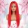 Factory Wholesale straight long red brazilian hair lace front wig 2019 fashion copper red wig