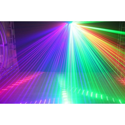 new arrival 6 lens  RGB full color  dmx night club stage lighting laser beam light/projector